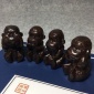 越南沉香木雕摆件四勿猴手把件木质小把件四不猴候红木饰品工藝品