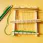 科技小制作儿童玩具diy织布机手工毛线编织机木拼装玩具科学实验