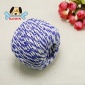 新品**棉线球 花式棉线绳 蓝白棉绳 细棉绳