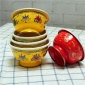 特厚高脚搪瓷碗 汤碗红色**藏族八宝图饭碗 礼品 面碗宝宝碗高